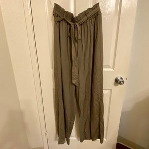 Olive Green High Wasted Pants